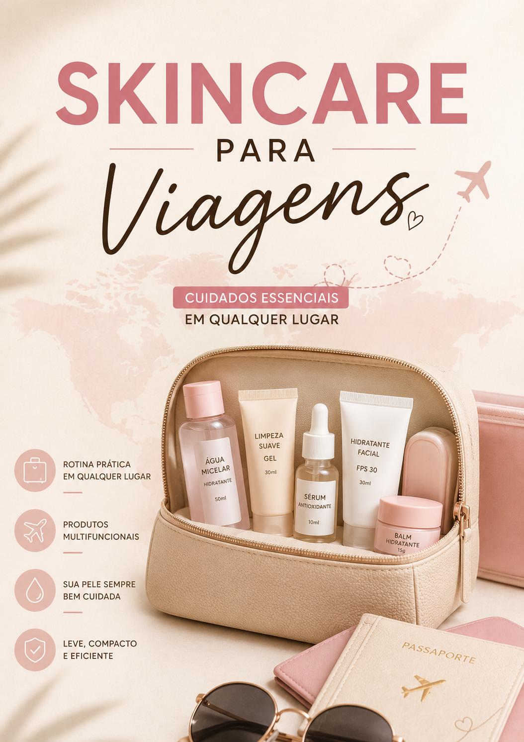 Skincare para Viagens